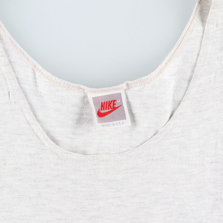 90'S Nike Silver Tag Tank Top, Made in USA, Men's Size M (approx.), Vintage unclear gray type Vintage Second Hand