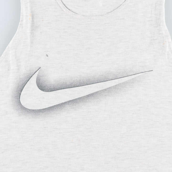 90'S Nike Silver Tag Tank Top, Made in USA, Men's Size M (approx.), Vintage unclear gray type Vintage Second Hand