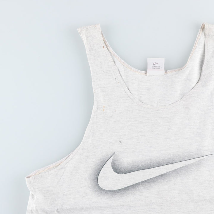 90'S Nike Silver Tag Tank Top, Made in USA, Men's Size M (approx.), Vintage unclear gray type Vintage Second Hand
