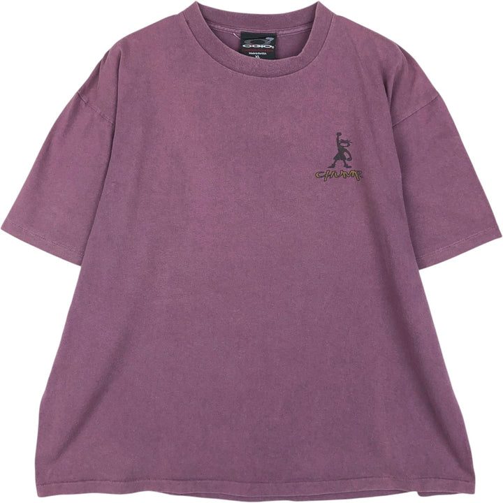 90'S OGIO CHUMP Message Sports Print T-Shirt, Made in USA, Men's XL equivalent, Vintage cotton purple type Vintage Second Hand