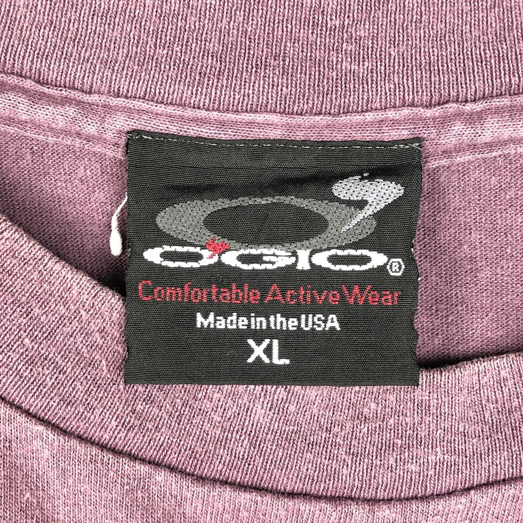90'S OGIO CHUMP Message Sports Print T-Shirt, Made in USA, Men's XL equivalent, Vintage cotton purple type Vintage Second Hand
