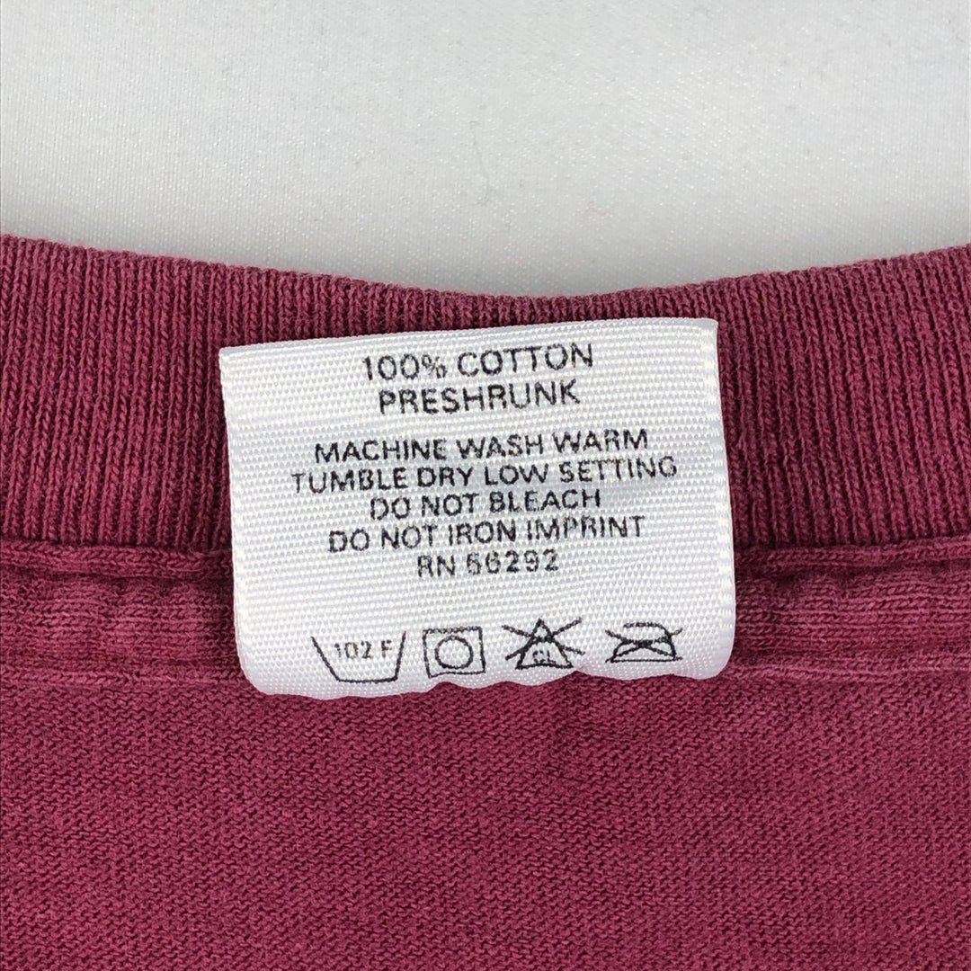 90'S BILLABONG Surf Skate T-Shirt, Made in USA, Men's XL equivalent, Vintage cotton Purple type red-purple Vintage Second Hand