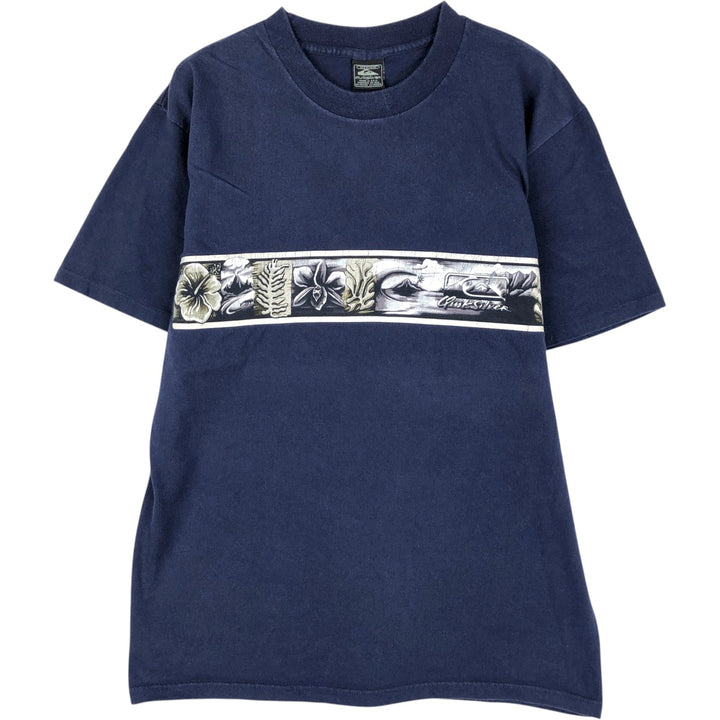 90'S Quiksilver surf/skate t-shirt, made in USA, men's size M equivalent, vintage. cotton navy blue type Vintage Second Hand