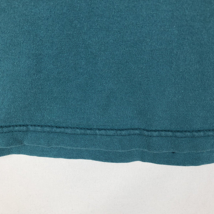 90'S NO FEAR surf skate T-shirt made in USA, men's XL size, vintage cotton turquoise blue Vintage Second Hand