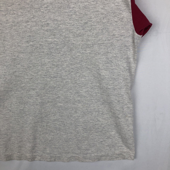 90'S SIGNAL SPORTS RON JON Two-Tone V-Neck Surf Skate T-Shirt, Made in USA, Men's XL Equivalent, Vintage cotton gray type Vintage Second Hand