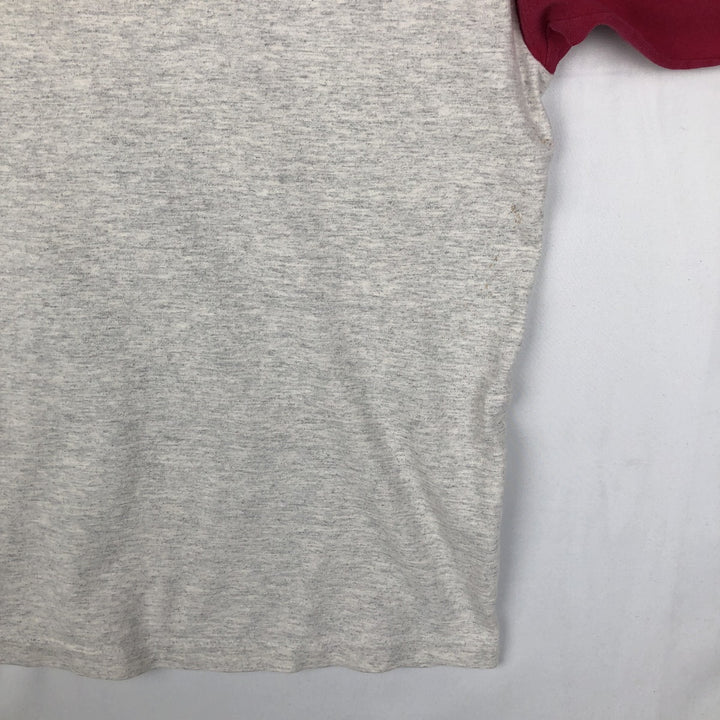 90'S SIGNAL SPORTS RON JON Two-Tone V-Neck Surf Skate T-Shirt, Made in USA, Men's XL Equivalent, Vintage cotton gray type Vintage Second Hand