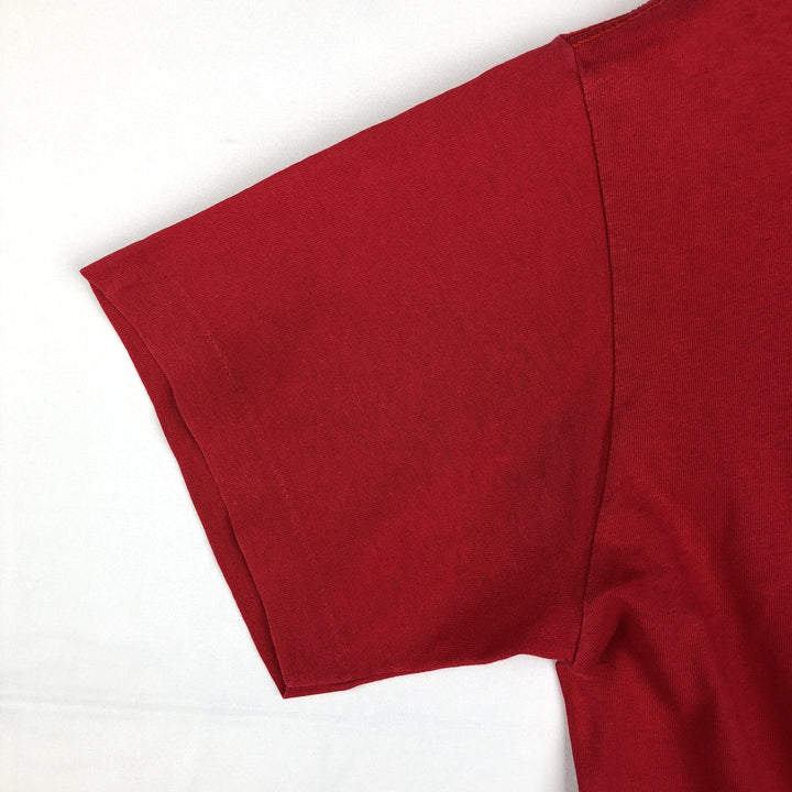 90'S Nike AIR JORDAN logo print T-shirt, silver tag, made in USA, men's size M equivalent, vintage. cotton red type Vintage Second Hand