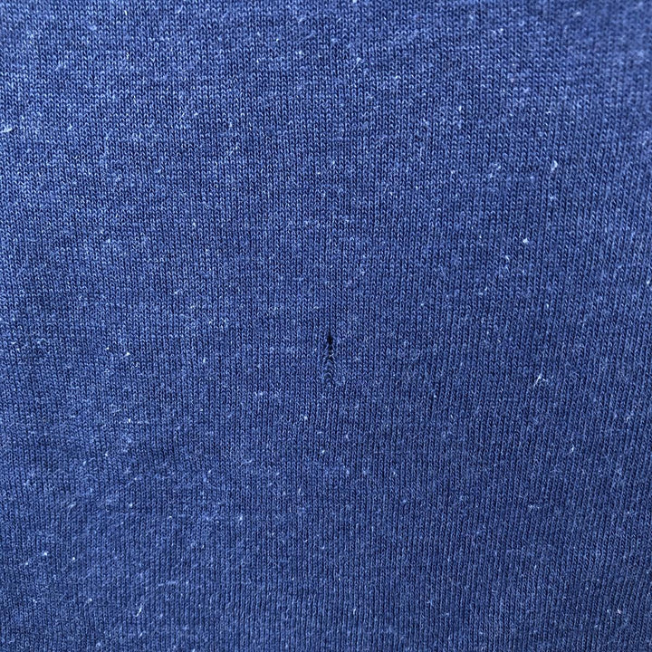 90'S Champion Tricot Tag Sport Print T-Shirt, Made in USA, Men's Size M (Equivalent), Vintage polyester Navy blue Vintage Second Hand
