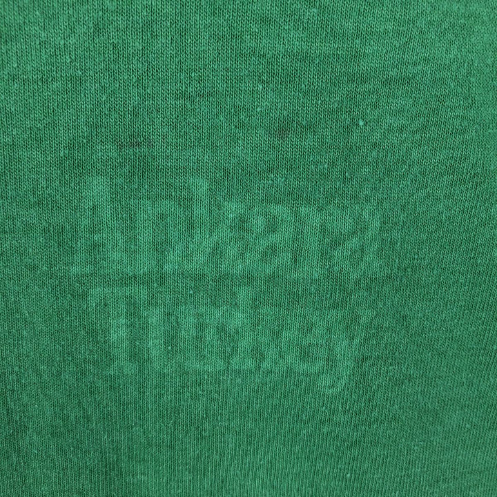 70'S Champion Bar Tag Sports T-Shirt, Made in USA, Men's Size M (Equivalent), Vintage polyester green type Vintage Second Hand