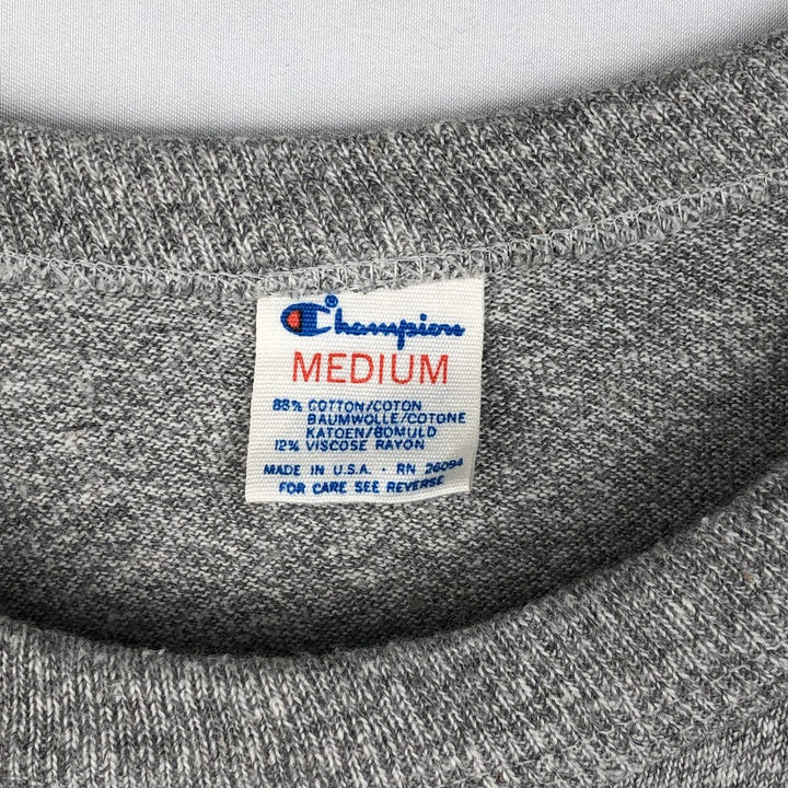 80'S Champion Tricolor Tag NBA Dallas Mavericks Logo Print T-Shirt, Made in USA, Men's Size M (Equivalent), Vintage cotton gray type Vintage Second Hand