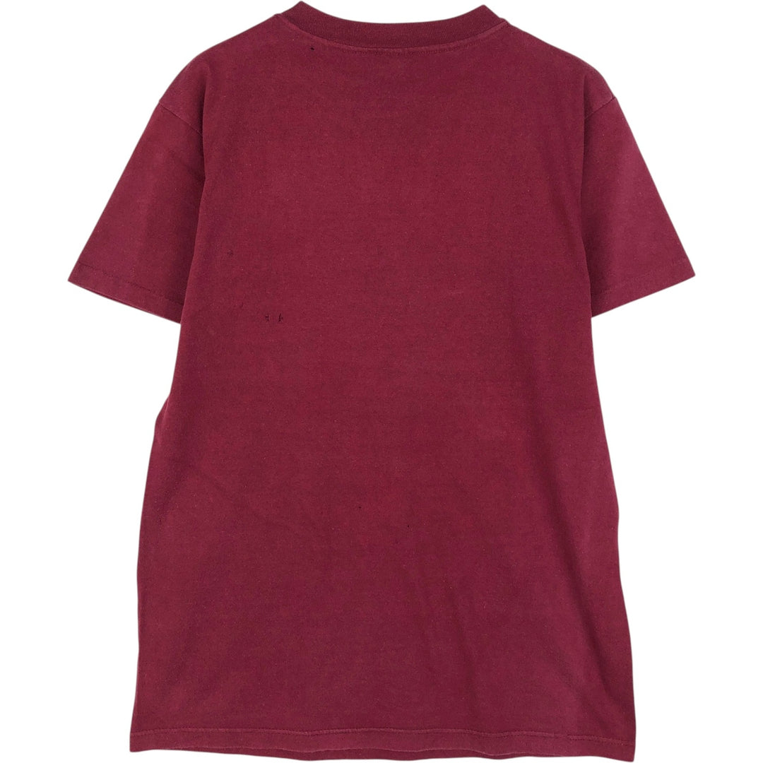 Vintage 1980'S Champion Trico Tag College T-shirt, Made in USA, Men's Size Medium cotton wine-red Vintage Second Hand