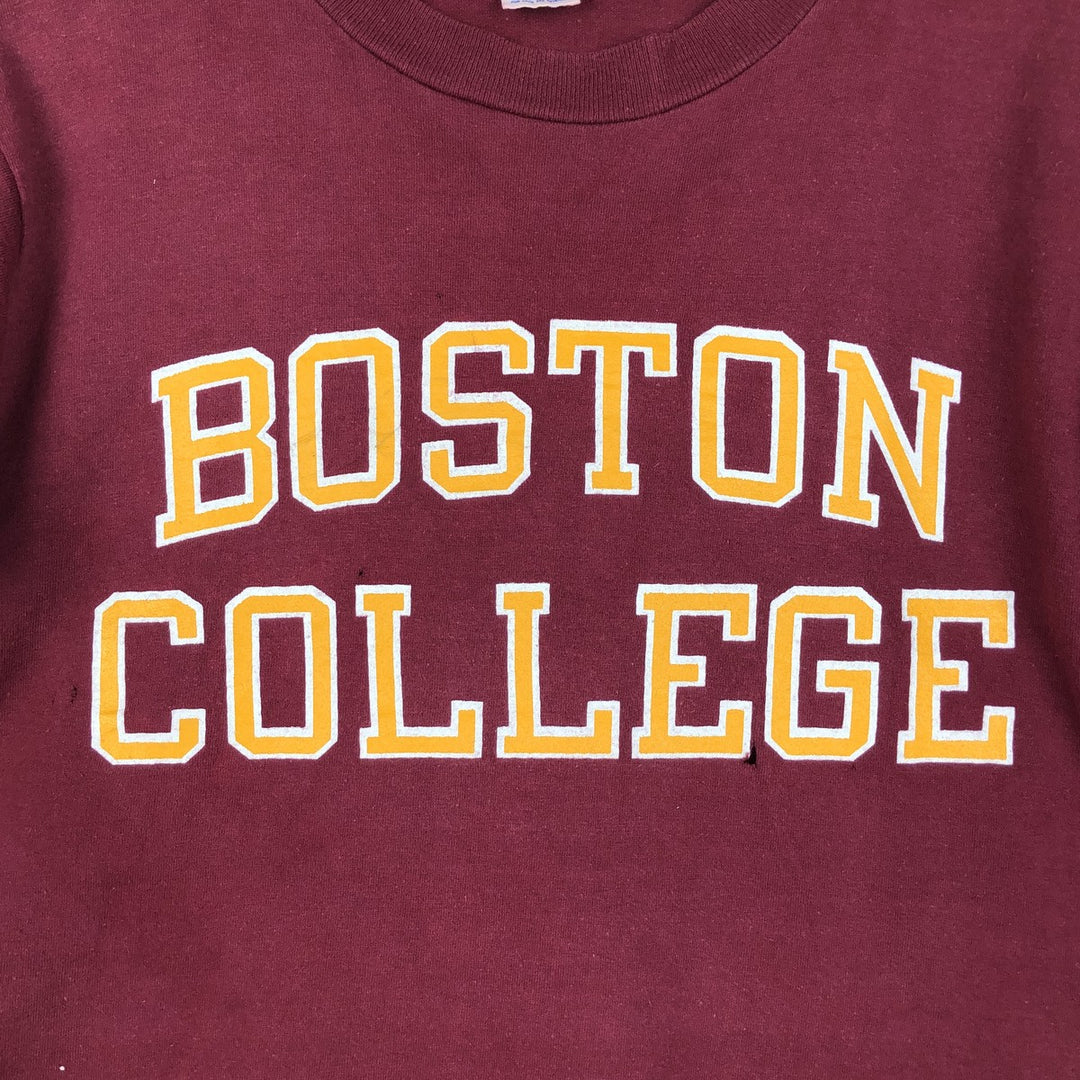 Vintage 1980'S Champion Trico Tag College T-shirt, Made in USA, Men's Size Medium cotton wine-red Vintage Second Hand