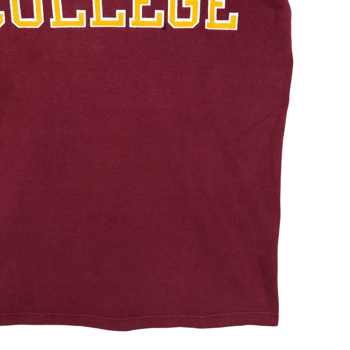 Vintage 1980'S Champion Trico Tag College T-shirt, Made in USA, Men's Size Medium cotton wine-red Vintage Second Hand