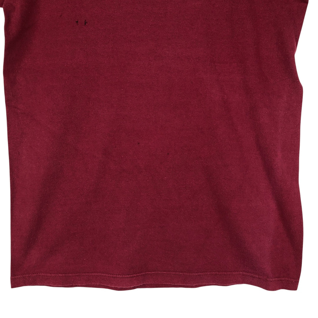Vintage 1980'S Champion Trico Tag College T-shirt, Made in USA, Men's Size Medium cotton wine-red Vintage Second Hand