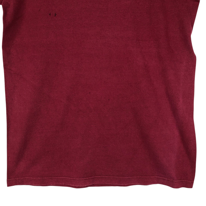 Vintage 1980'S Champion Trico Tag College T-shirt, Made in USA, Men's Size Medium cotton wine-red Vintage Second Hand