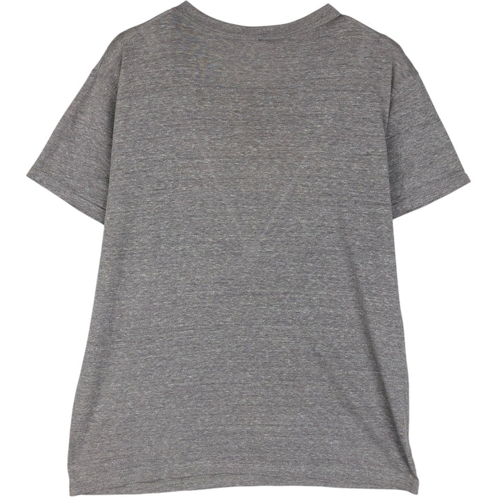 80'S Champion Tricot Tag College T-shirt Made in USA Men's L size Vintage polyester gray type Vintage Second Hand