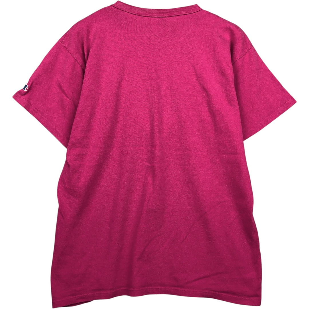 Vintage 1980'S Champion Trico Tag Logo Print T-Shirt, Made in USA, Men's Size L cotton pink type Vintage Second Hand