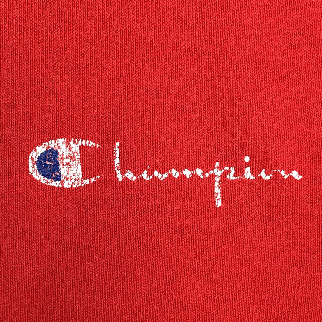 Vintage 1980'S Champion Trico Tag Logo Print T-Shirt, Made in USA, Men's Size L cotton red type Vintage Second Hand
