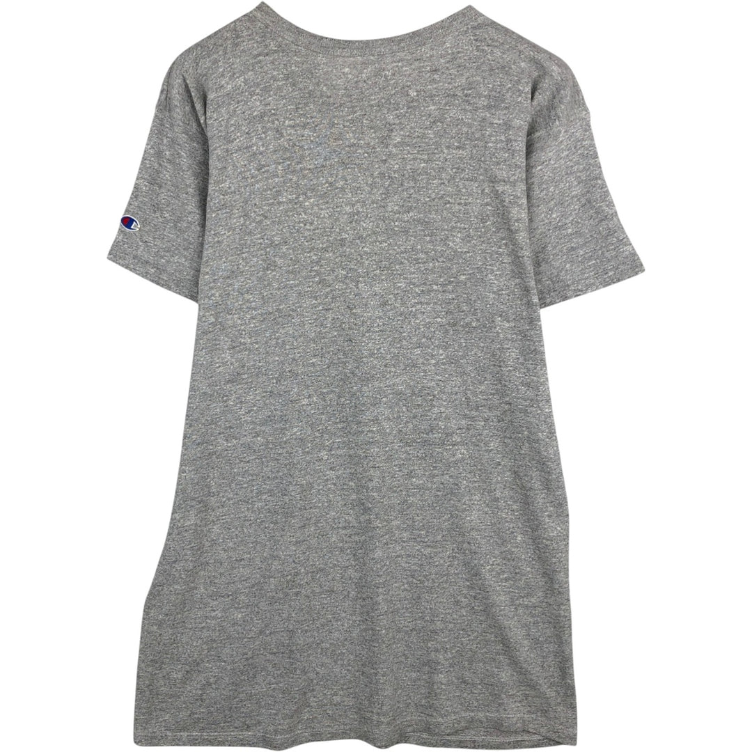 80'S Champion Tricot Tag Hachi Hachi One Two Body Heather Gray College T-Shirt Men's Size L (Equivalent) Vintage cotton gray type Vintage Second Hand