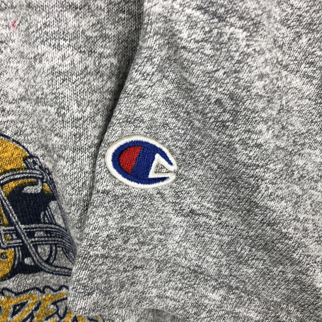 80'S Champion Tricot Tag Hachi Hachi One Two Body Heather Gray College T-Shirt Men's Size L (Equivalent) Vintage cotton gray type Vintage Second Hand