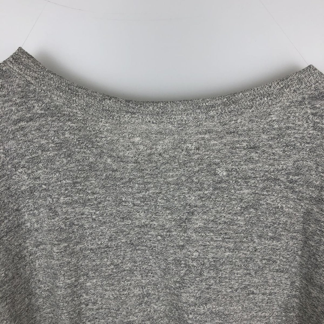80'S Champion Tricot Tag Hachi Hachi One Two Body Heather Gray College T-Shirt Men's Size L (Equivalent) Vintage cotton gray type Vintage Second Hand