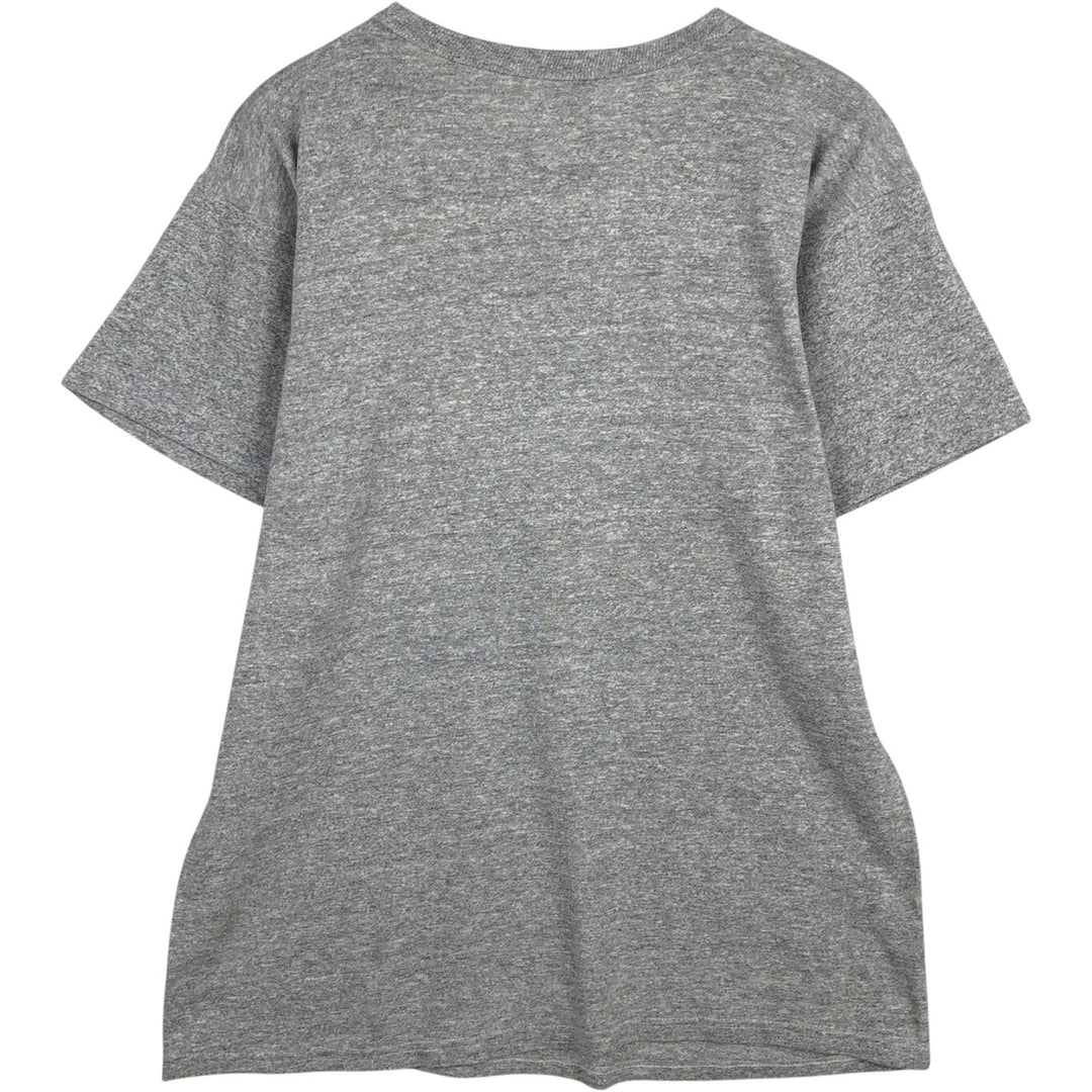 80'S Champion Tricot Tag Hachi Hachi One Two Body Heather Gray College T-Shirt Men's Size L (Equivalent) Vintage cotton gray type Vintage Second Hand