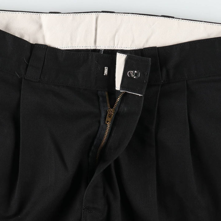 Dickies Two-pleat Work Pants, Men's, Size W36 polyester black type Vintage Second Hand