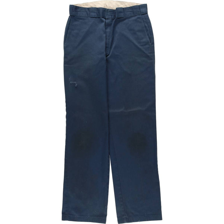 Dickies Work Pants Men's W32 equivalent polyester Navy blue Vintage Second Hand