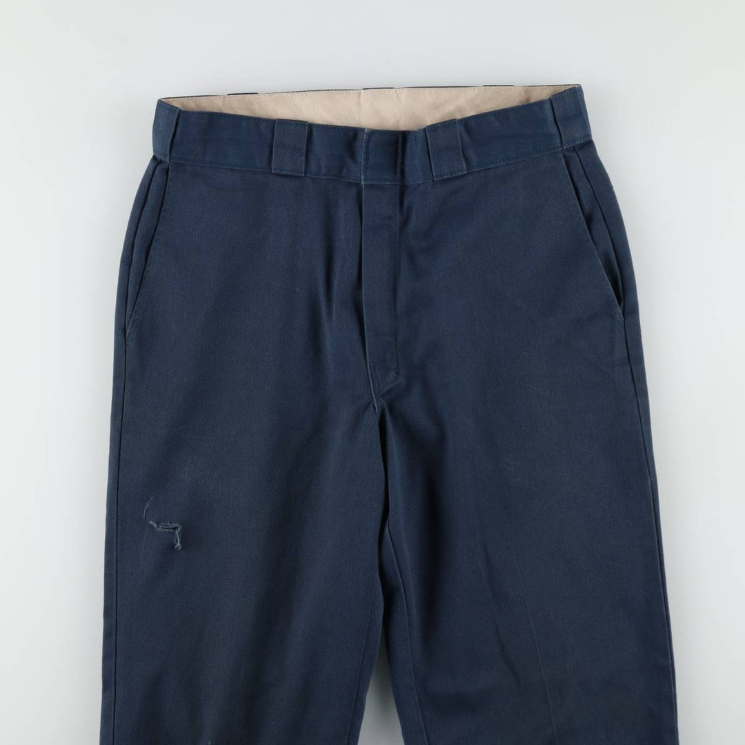 Dickies Work Pants Men's W32 equivalent polyester Navy blue Vintage Second Hand
