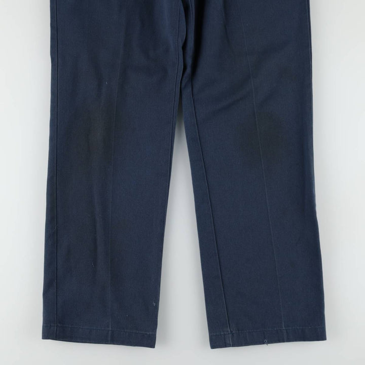 Dickies Work Pants Men's W32 equivalent polyester Navy blue Vintage Second Hand