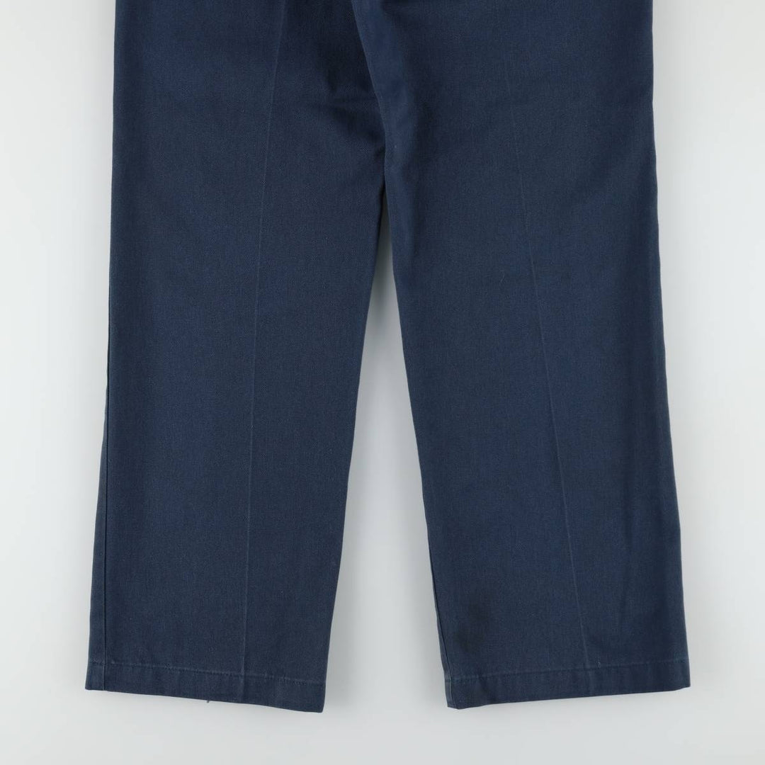 Dickies Work Pants Men's W32 equivalent polyester Navy blue Vintage Second Hand