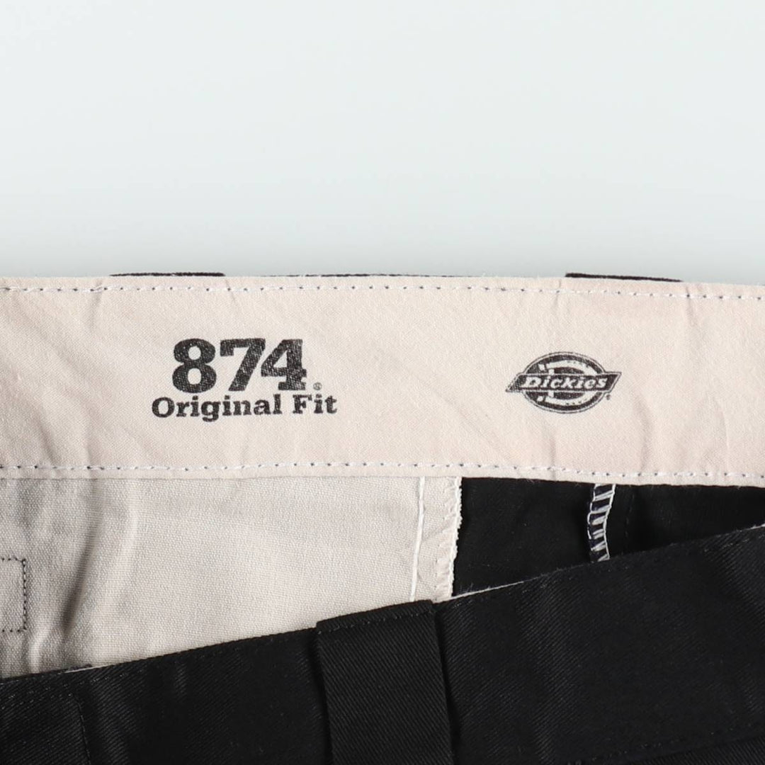 Dickies 874 Original Fit Work Pants, Men's, Size W34 polyester black type Vintage Second Hand