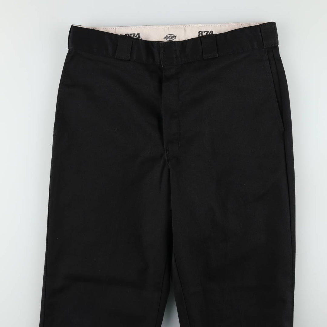 Dickies 874 Original Fit Work Pants, Men's, Size W34 polyester black type Vintage Second Hand