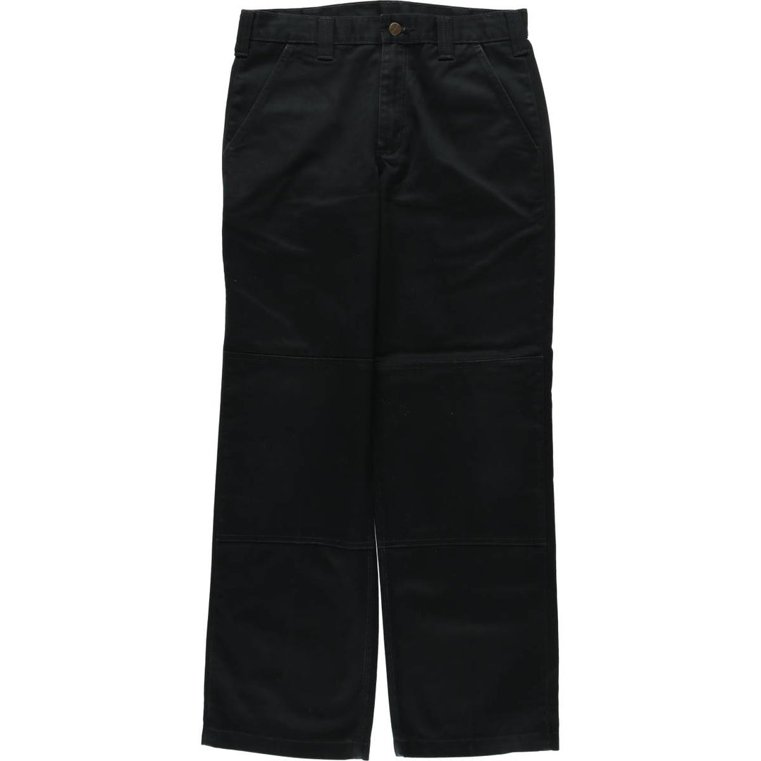 Carhartt Blended Twill Double Knee Work Pants, Men's Size W32 (approx.) polyester black type Vintage Second Hand