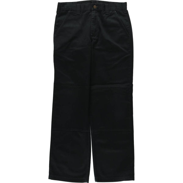 Carhartt Blended Twill Double Knee Work Pants, Men's Size W32 (approx.) polyester black type Vintage Second Hand