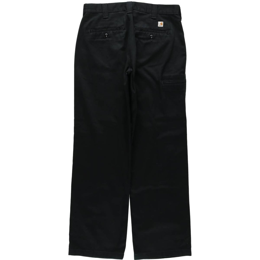 Carhartt Blended Twill Double Knee Work Pants, Men's Size W32 (approx.) polyester black type Vintage Second Hand