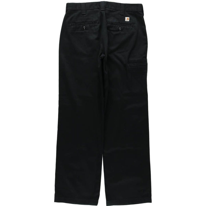 Carhartt Blended Twill Double Knee Work Pants, Men's Size W32 (approx.) polyester black type Vintage Second Hand