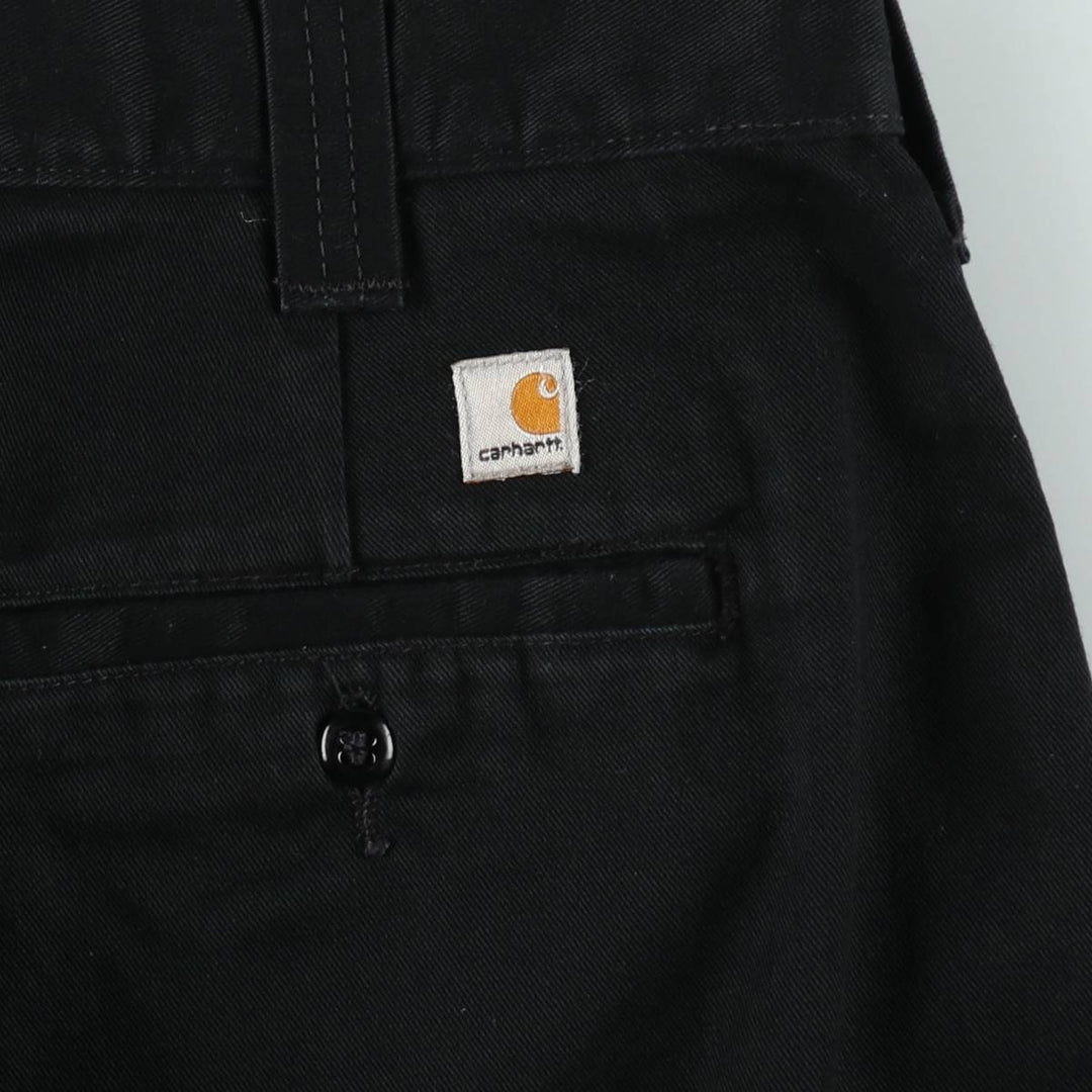 Carhartt Blended Twill Double Knee Work Pants, Men's Size W32 (approx.) polyester black type Vintage Second Hand
