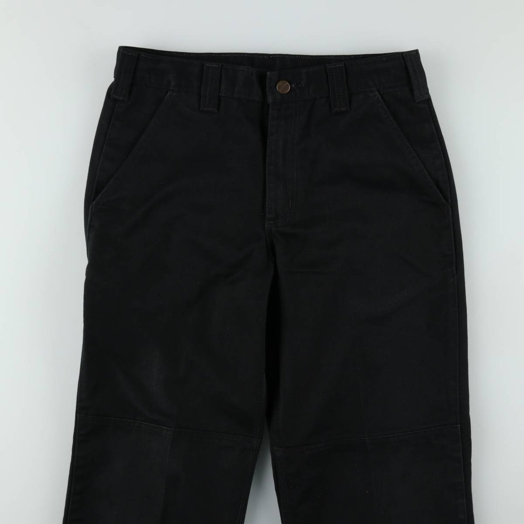 Carhartt Blended Twill Double Knee Work Pants, Men's Size W32 (approx.) polyester black type Vintage Second Hand