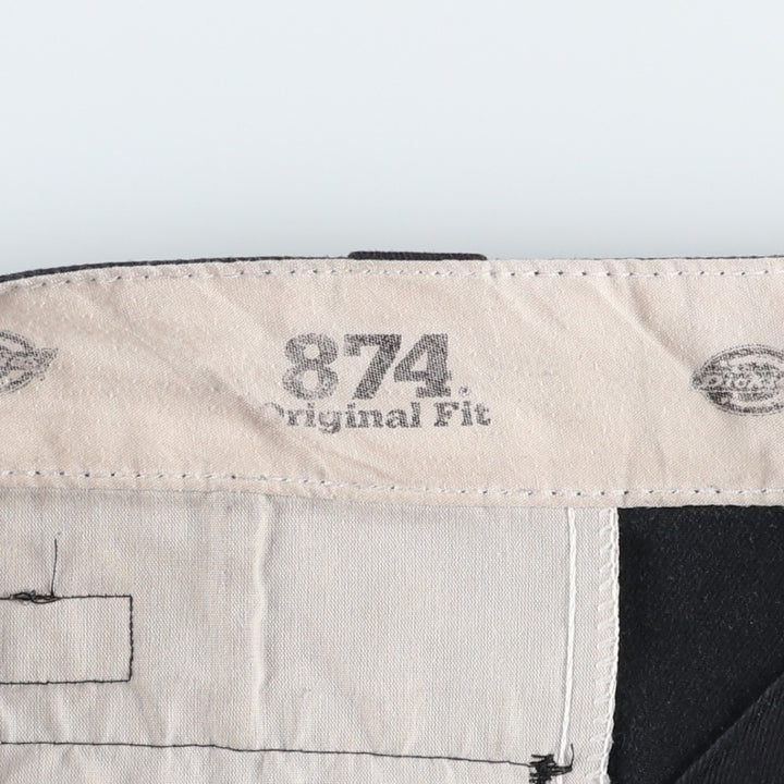 Dickies 874 Flex Original Fit Work Pants, Men's, Size 36 polyester black type Vintage Second Hand