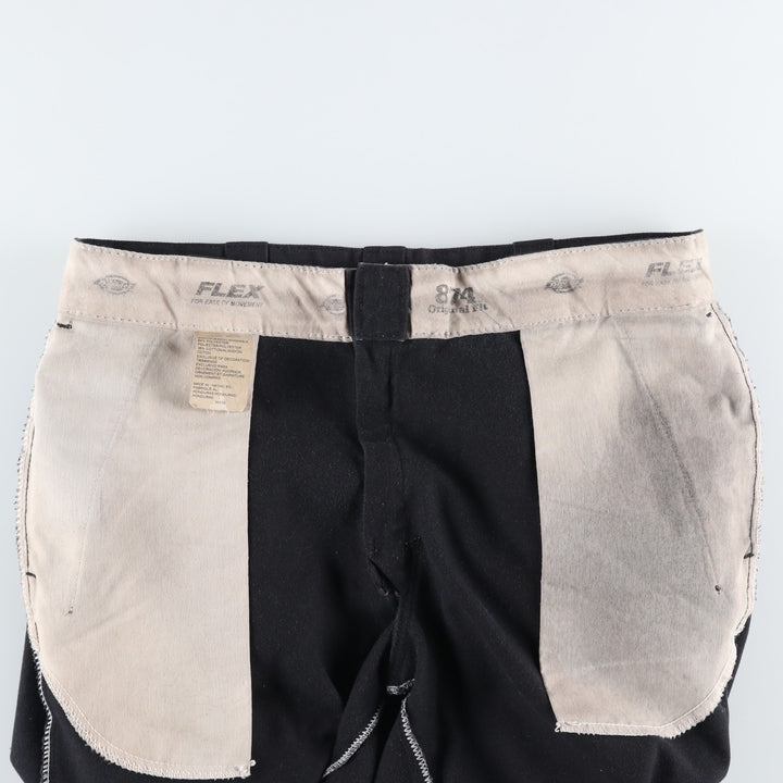 Dickies 874 Flex Original Fit Work Pants, Men's, Size 36 polyester black type Vintage Second Hand