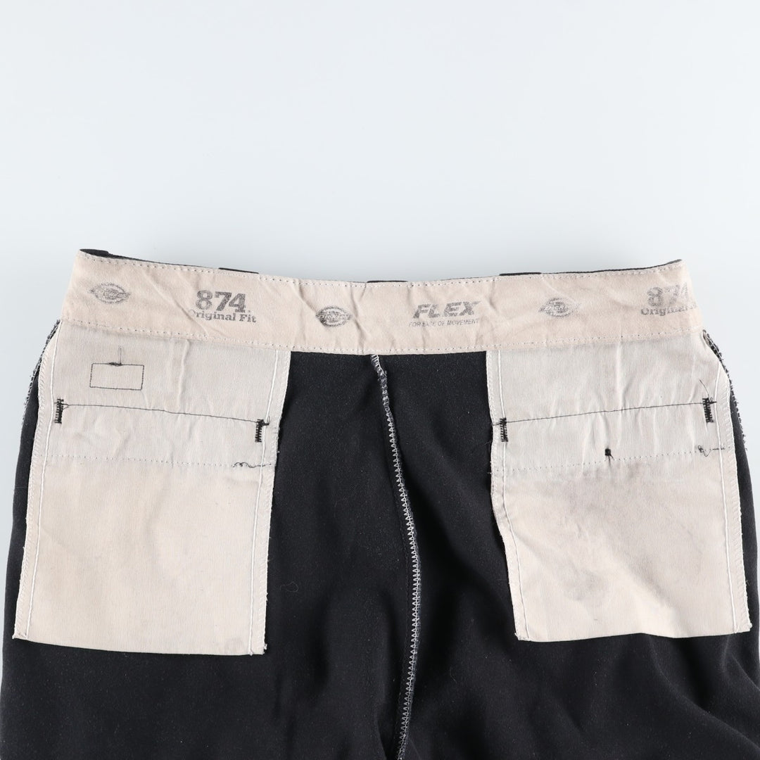 Dickies 874 Flex Original Fit Work Pants, Men's, Size 36 polyester black type Vintage Second Hand