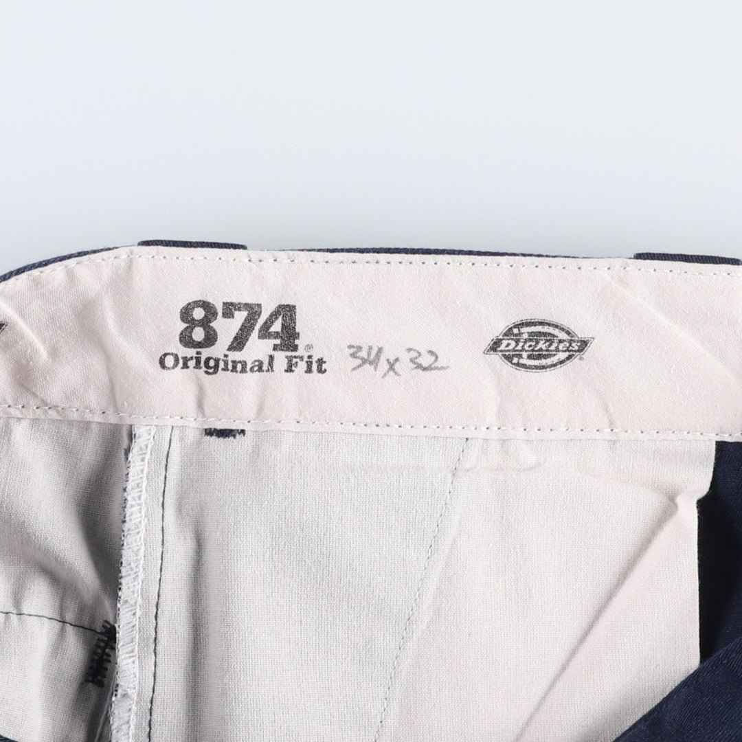 Dickies 874 Original Fit Work Pants, Men's, Size W33 unclear navy blue type Vintage Second Hand