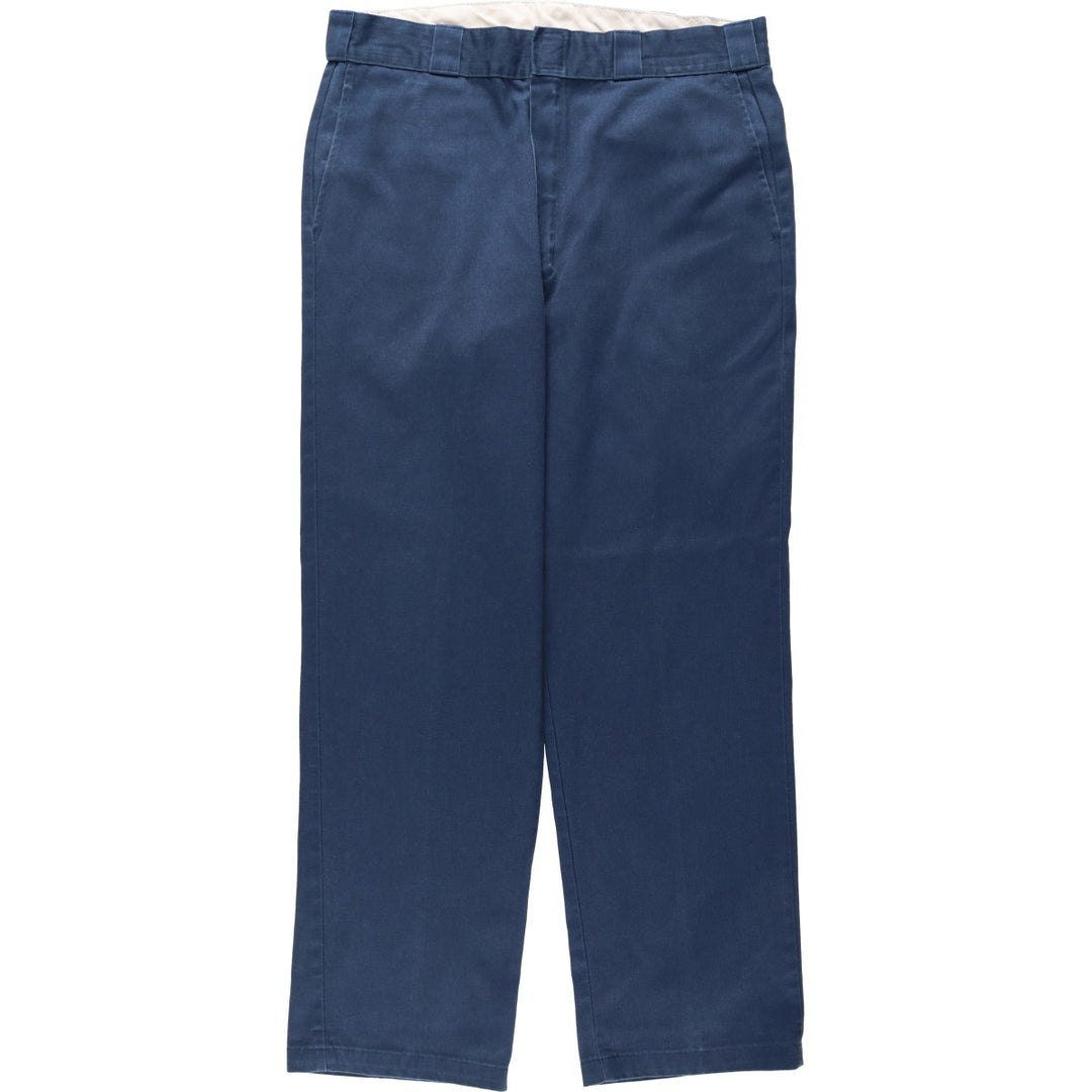 Dickies Work Pants Men's W36 polyester Navy blue Vintage Second Hand