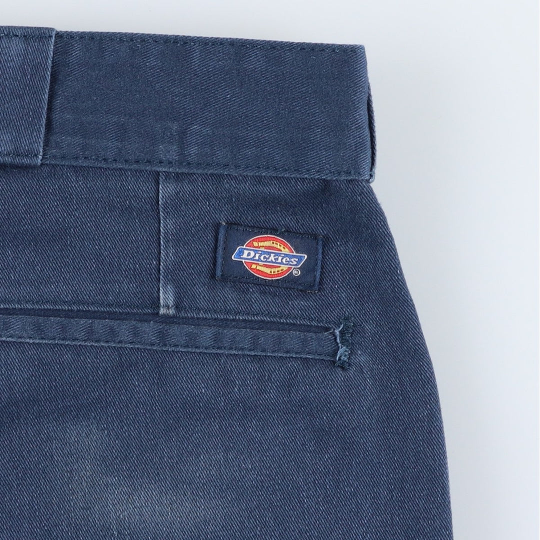Dickies Work Pants Men's W36 polyester Navy blue Vintage Second Hand