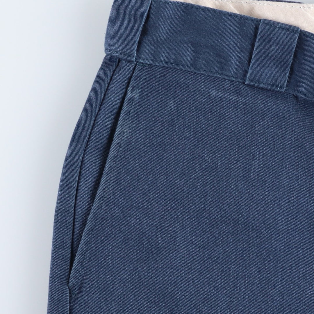 Dickies Work Pants Men's W36 polyester Navy blue Vintage Second Hand
