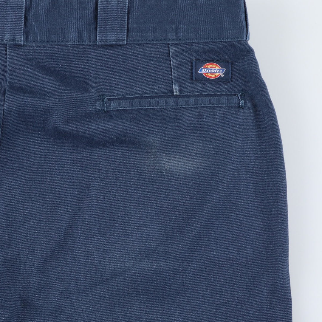 Dickies Work Pants Men's W36 polyester Navy blue Vintage Second Hand
