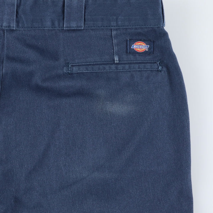 Dickies Work Pants Men's W36 polyester Navy blue Vintage Second Hand
