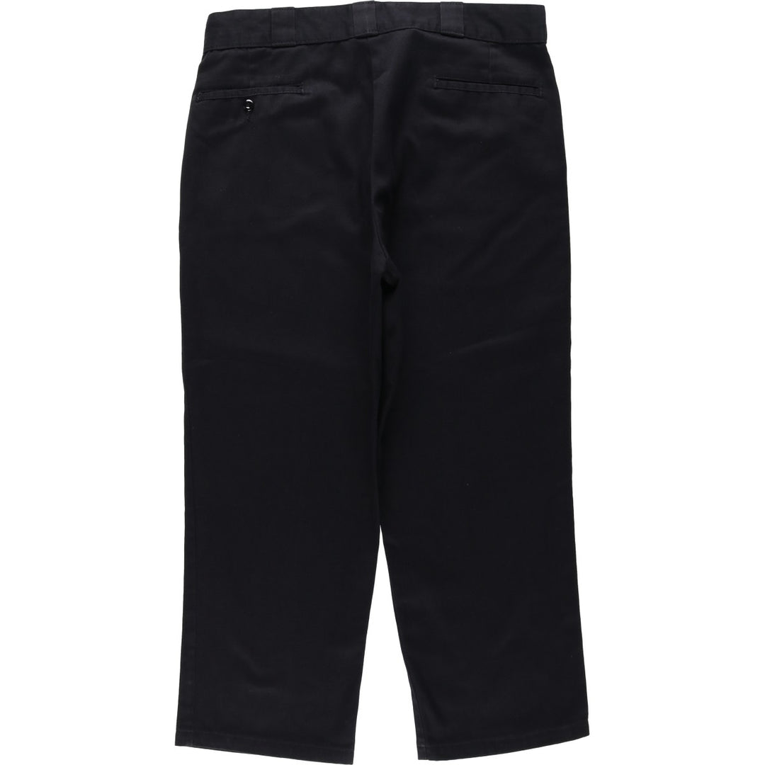 Dickies Work Pants Men's W36 polyester black type Vintage Second Hand