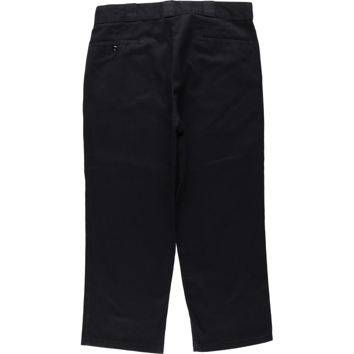 Dickies Work Pants Men's W36 polyester black type Vintage Second Hand